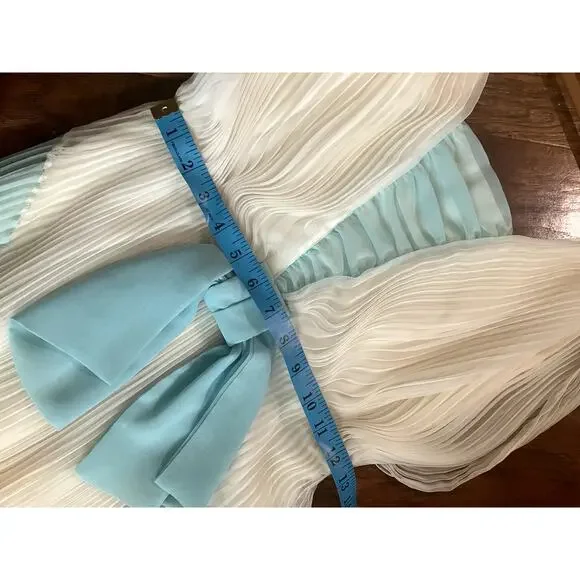 VINTAGE 50s-60s Lilli Diamond of California Gown Dress Small S REGENCY FAIRY - Picture 8 of 15